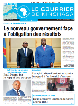 Les Dépêches de Brazzaville : Édition le courrier de kinshasa du 03 avril 2023