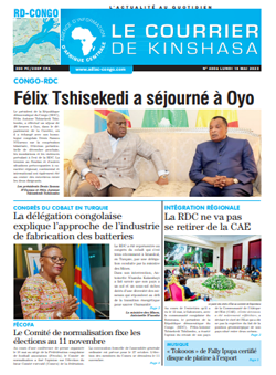 Les Dépêches de Brazzaville : Édition le courrier de kinshasa du 15 mai 2023