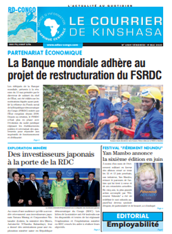 Les Dépêches de Brazzaville : Édition le courrier de kinshasa du 19 mai 2023
