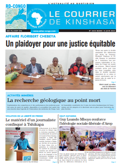 Les Dépêches de Brazzaville : Édition le courrier de kinshasa du 13 juin 2023