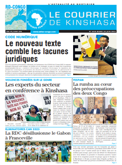 Les Dépêches de Brazzaville : Édition le courrier de kinshasa du 20 juin 2023