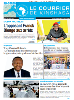 Les Dépêches de Brazzaville : Édition le courrier de kinshasa du 21 juin 2023