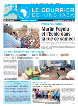 Les Dépêches de Brazzaville : Édition le courrier de kinshasa du 21 juillet 2023