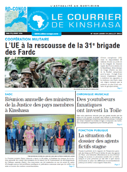 Les Dépêches de Brazzaville : Édition le courrier de kinshasa du 24 juillet 2023