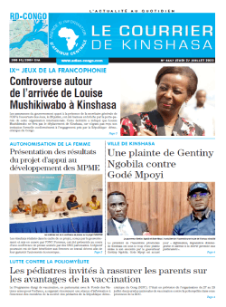Les Dépêches de Brazzaville : Édition le courrier de kinshasa du 27 juillet 2023