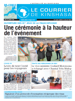 Les Dépêches de Brazzaville : Édition le courrier de kinshasa du 31 juillet 2023