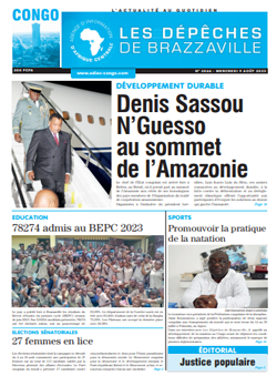 Les Dépêches de Brazzaville : Édition brazzaville du 09 août 2023