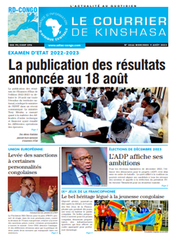Les Dépêches de Brazzaville : Édition le courrier de kinshasa du 09 août 2023