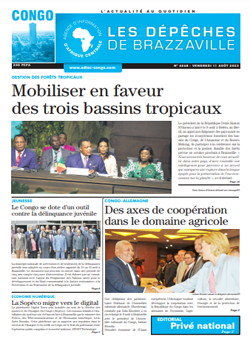 Les Dépêches de Brazzaville : Édition brazzaville du 11 août 2023
