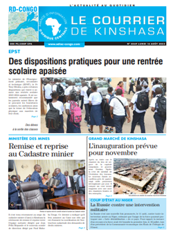 Les Dépêches de Brazzaville : Édition le courrier de kinshasa du 14 août 2023