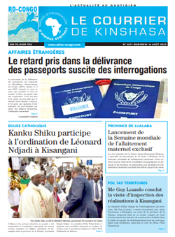 Les Dépêches de Brazzaville : Édition le courrier de kinshasa du 16 août 2023
