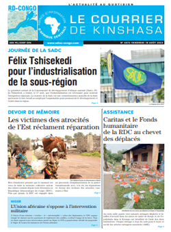 Les Dépêches de Brazzaville : Édition le courrier de kinshasa du 18 août 2023