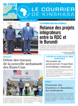 Les Dépêches de Brazzaville : Édition le courrier de kinshasa du 31 août 2023