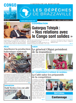 Les Dépêches de Brazzaville : Édition brazzaville du 05 septembre 2023