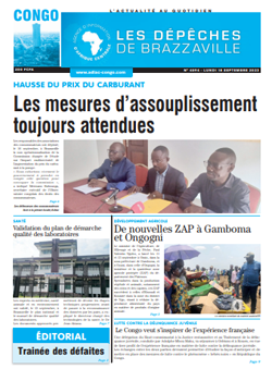 Les Dépêches de Brazzaville : Édition brazzaville du 18 septembre 2023