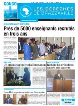 Les Dépêches de Brazzaville : Édition brazzaville du 22 septembre 2023