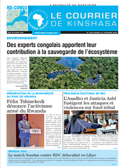 Les Dépêches de Brazzaville : Édition le courrier de kinshasa du 31 octobre 2023