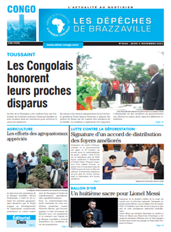 Les Dépêches de Brazzaville : Édition brazzaville du 02 novembre 2023