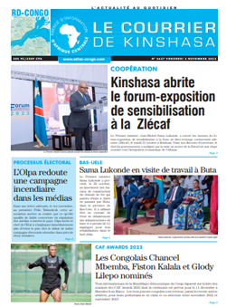 Les Dépêches de Brazzaville : Édition le courrier de kinshasa du 03 novembre 2023