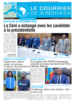 Les Dépêches de Brazzaville : Édition le courrier de kinshasa du 14 novembre 2023