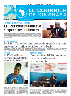 Les Dépêches de Brazzaville : Édition le courrier de kinshasa du 15 novembre 2023