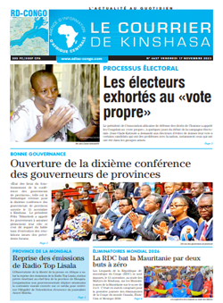 Les Dépêches de Brazzaville : Édition le courrier de kinshasa du 17 novembre 2023