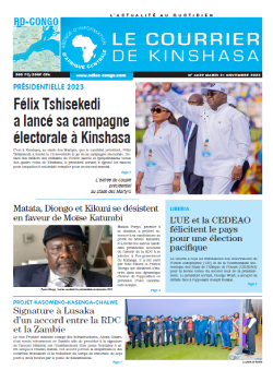 Les Dépêches de Brazzaville : Édition le courrier de kinshasa du 21 novembre 2023