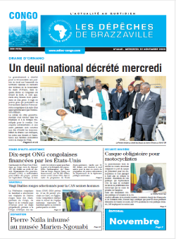 Les Dépêches de Brazzaville : Édition brazzaville du 22 novembre 2023