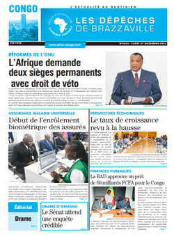 Les Dépêches de Brazzaville : Édition brazzaville du 27 novembre 2023