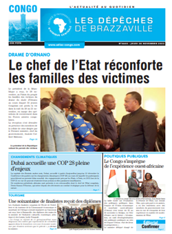 Les Dépêches de Brazzaville : Édition brazzaville du 30 novembre 2023