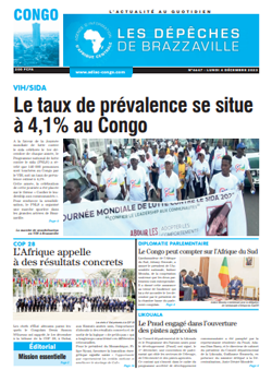 Les Dépêches de Brazzaville : Édition brazzaville du 04 décembre 2023