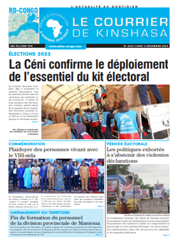 Les Dépêches de Brazzaville : Édition le courrier de kinshasa du 04 décembre 2023