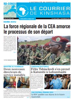 Les Dépêches de Brazzaville : Édition le courrier de kinshasa du 07 décembre 2023
