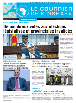 Les Dépêches de Brazzaville : Édition le courrier de kinshasa du 08 janvier 2024