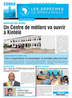 Les Dépêches de Brazzaville : Édition brazzaville du 10 janvier 2024