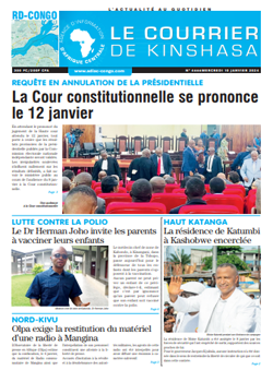 Les Dépêches de Brazzaville : Édition le courrier de kinshasa du 10 janvier 2024