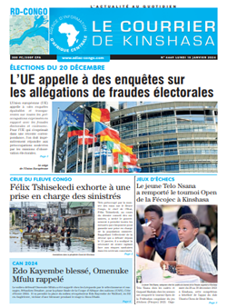Les Dépêches de Brazzaville : Édition le courrier de kinshasa du 15 janvier 2024