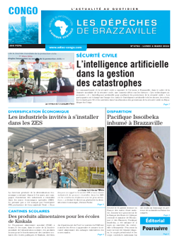 Les Dépêches de Brazzaville : Édition brazzaville du 04 mars 2024