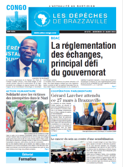 Les Dépêches de Brazzaville : Édition brazzaville du 27 mars 2024