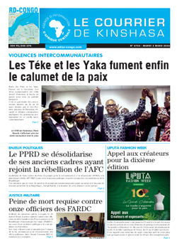 Les Dépêches de Brazzaville : Édition le courrier de kinshasa du 02 avril 2024