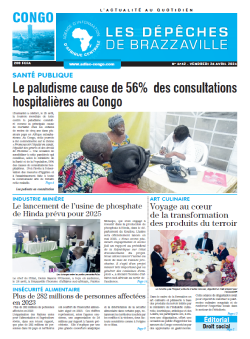 Les Dépêches de Brazzaville : Édition brazzaville du 26 avril 2024
