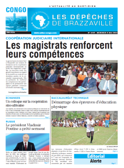 Les Dépêches de Brazzaville : Édition brazzaville du 08 mai 2024