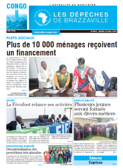 Les Dépêches de Brazzaville : Édition brazzaville du 20 mai 2025