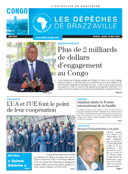 Les Dépêches de Brazzaville : Édition brazzaville du 22 mai 2025