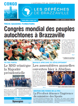 Les Dépêches de Brazzaville : Édition brazzaville du 28 mai 2025