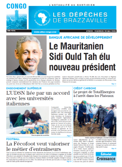 Les Dépêches de Brazzaville : Édition brazzaville du 30 mai 2025