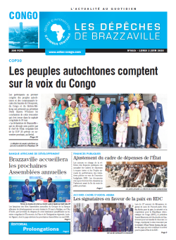 Les Dépêches de Brazzaville : Édition brazzaville du 02 juin 2025