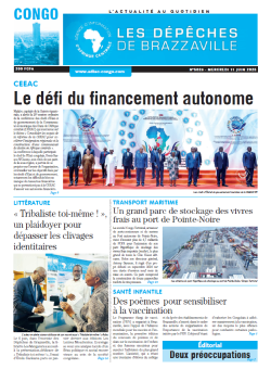 Les Dépêches de Brazzaville : Édition brazzaville du 11 juin 2025