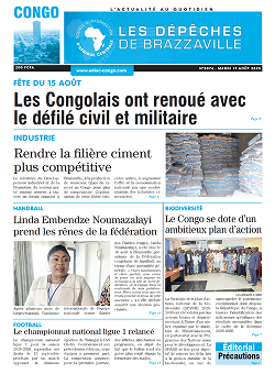 Les Dépêches de Brazzaville : Édition brazzaville du 19 août 2025