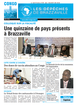 Les Dépêches de Brazzaville : Édition brazzaville du 09 septembre 2025